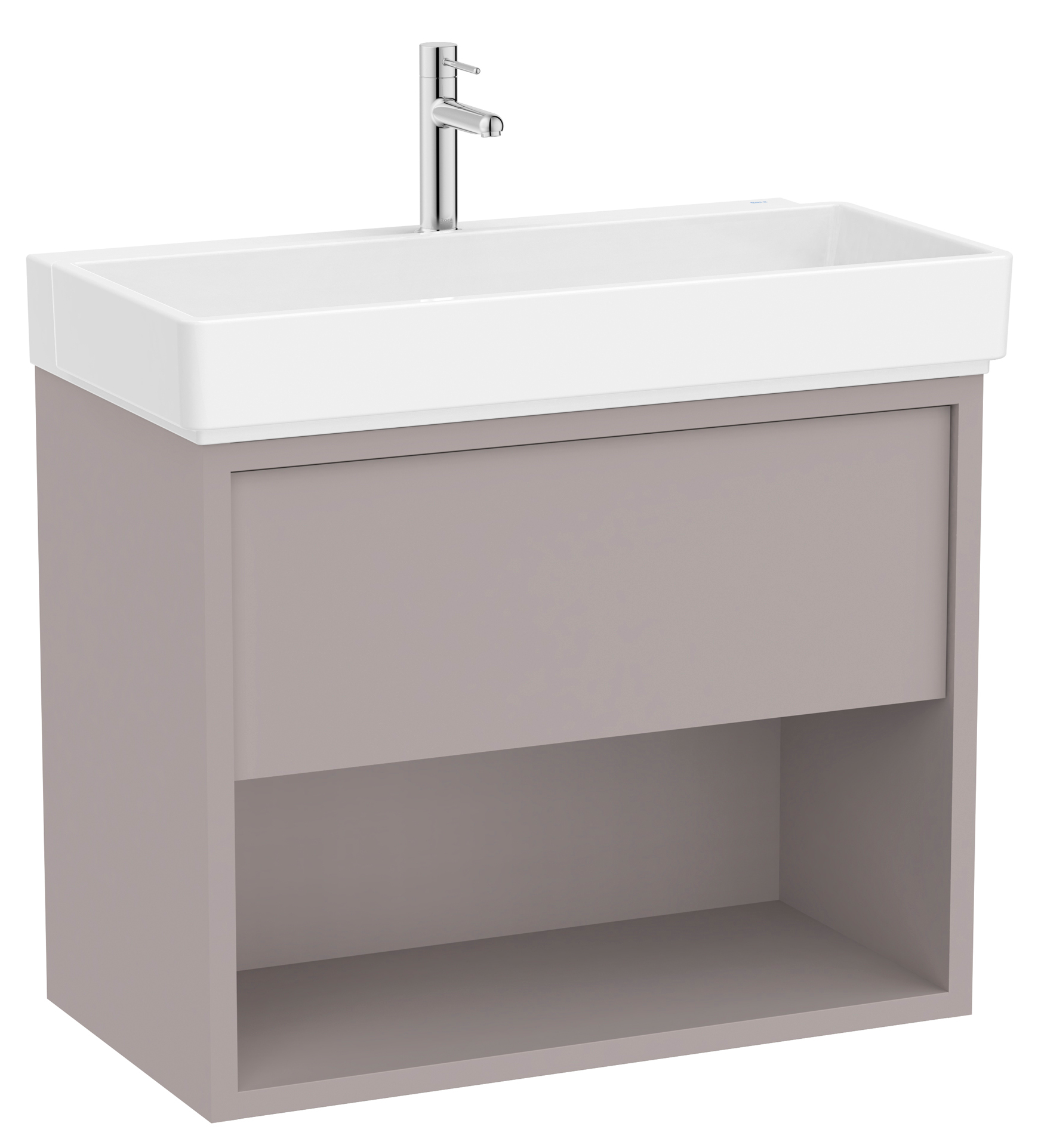 Roca Tura lavabo avec meuble 80 cm grise A852030559