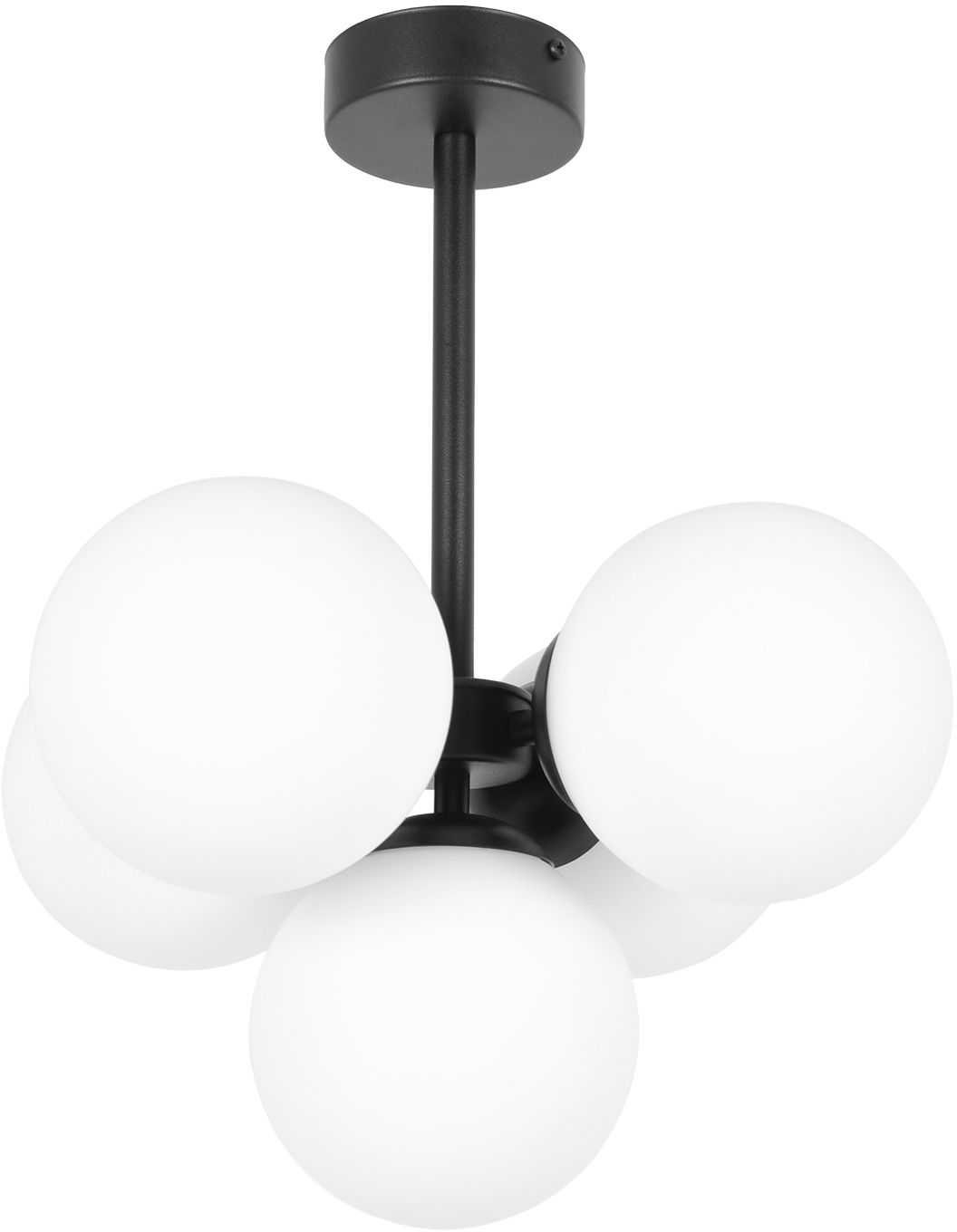 Kaja Inez plafonnier 5x10 W blanc-noir K-5361