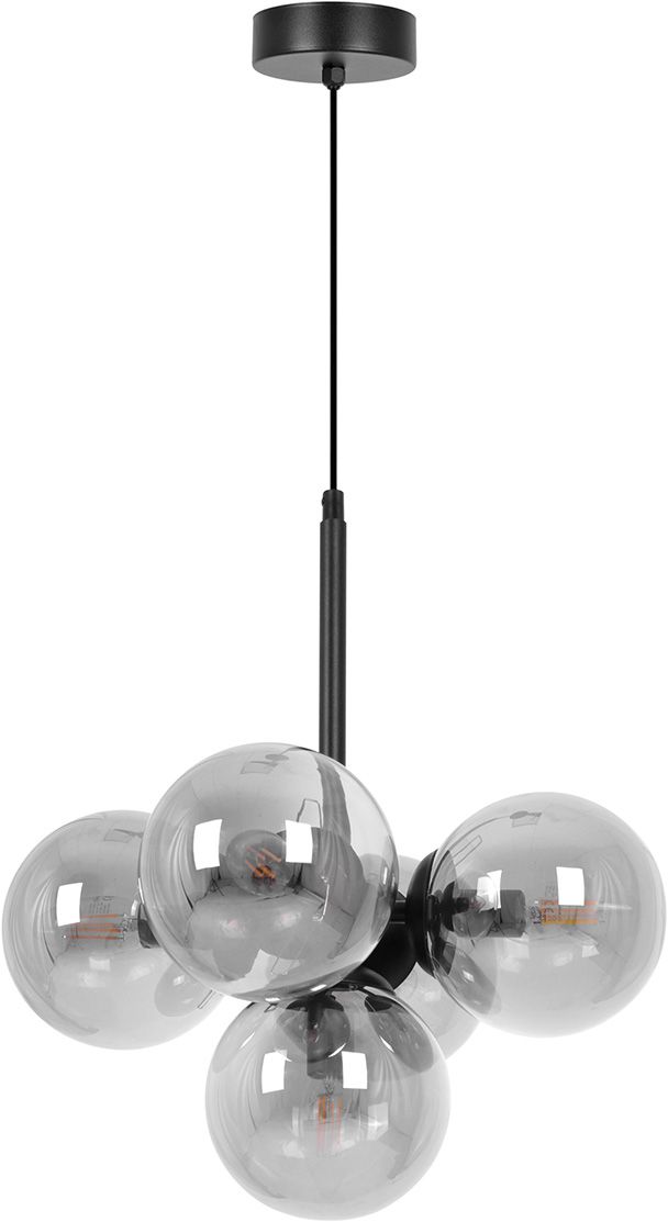Kaja Megan lampe suspendue 5x10 W noir-graphite K-5365