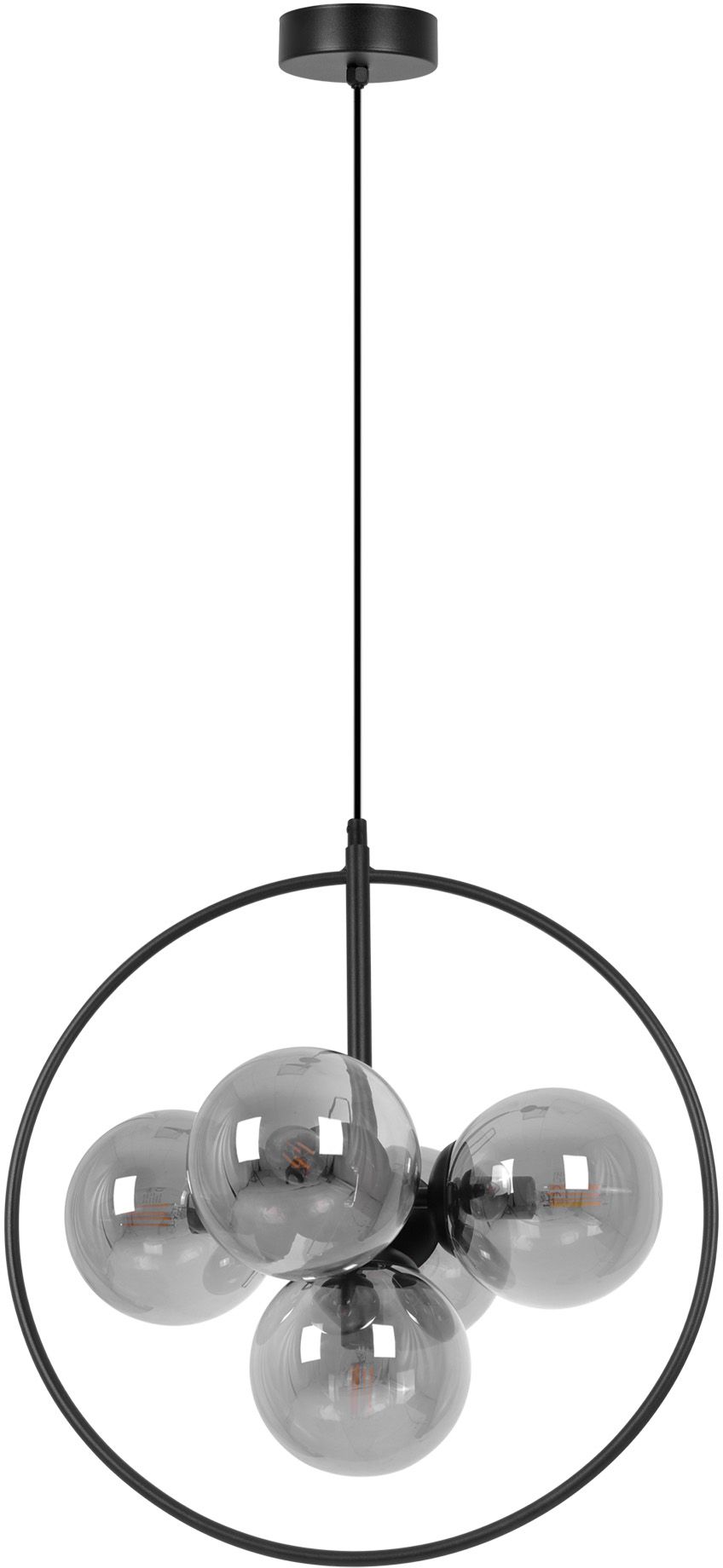 Kaja Neo lampe suspendue 5x10 W noir-graphite K-3836
