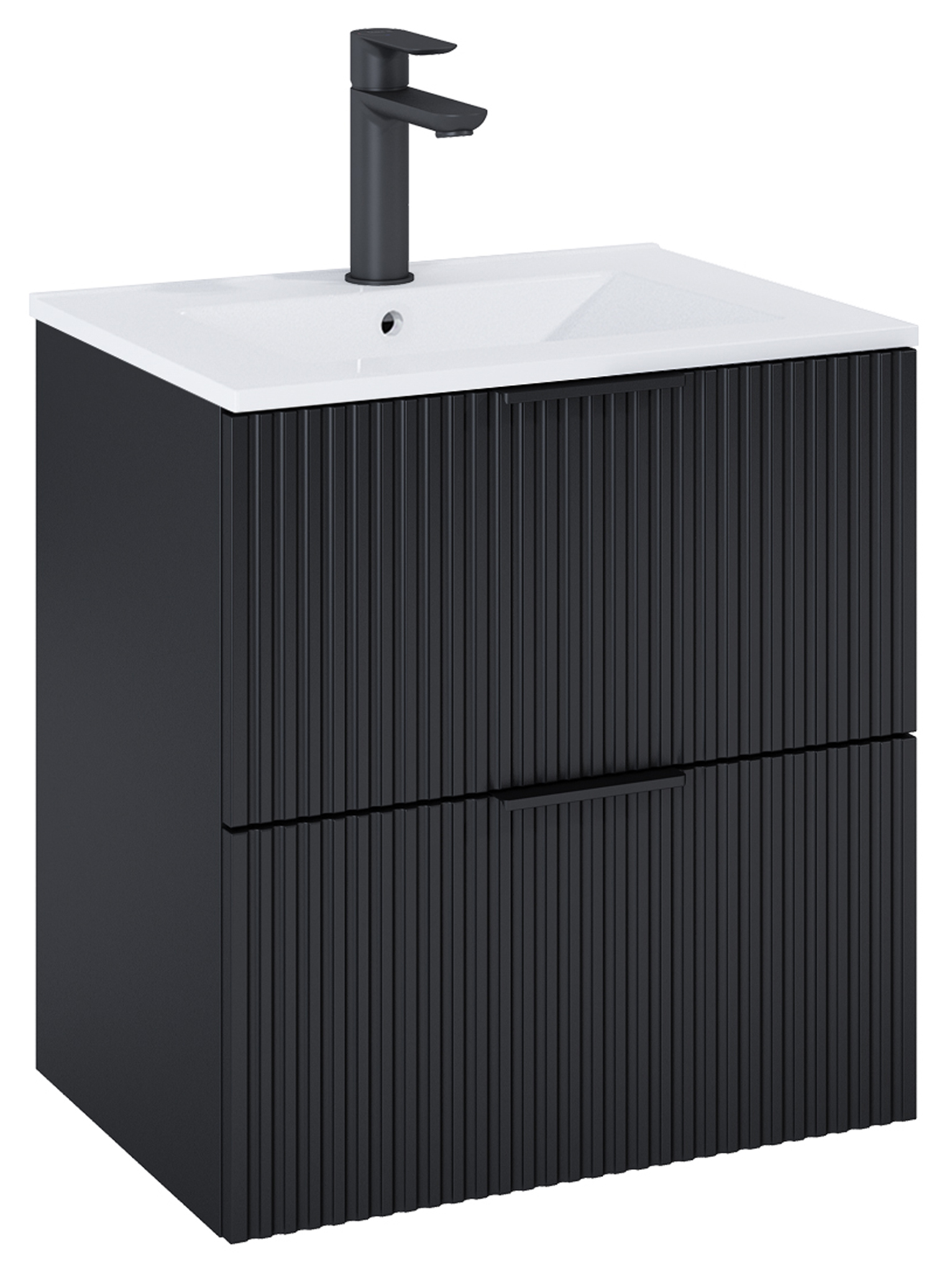 Roca Reef armoire 60x45x63.5 cm sous-lavabo suspendu noir A857954532