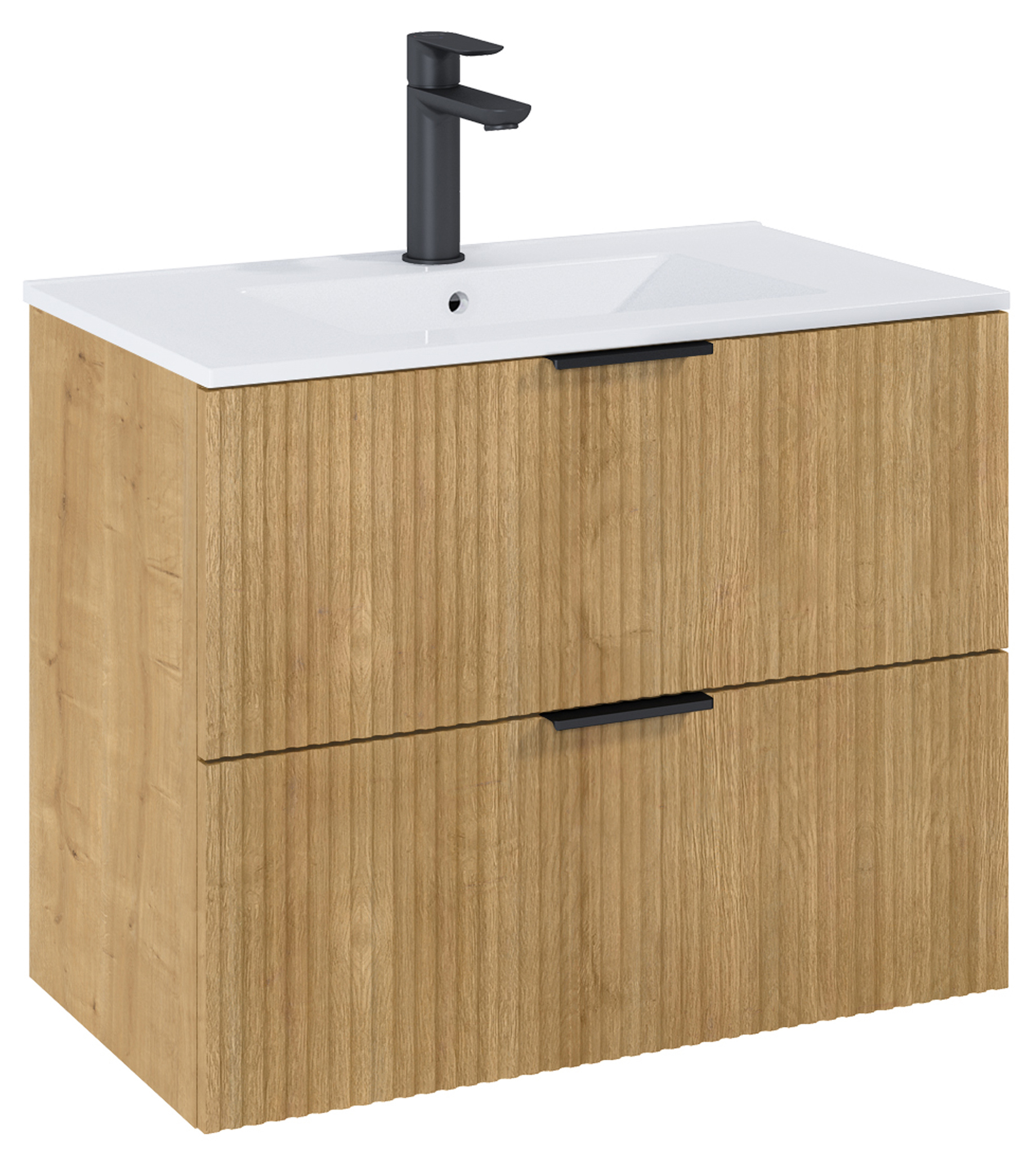Roca Reef armoire 80x45x63.5 cm sous-lavabo suspendu chêne A857955464