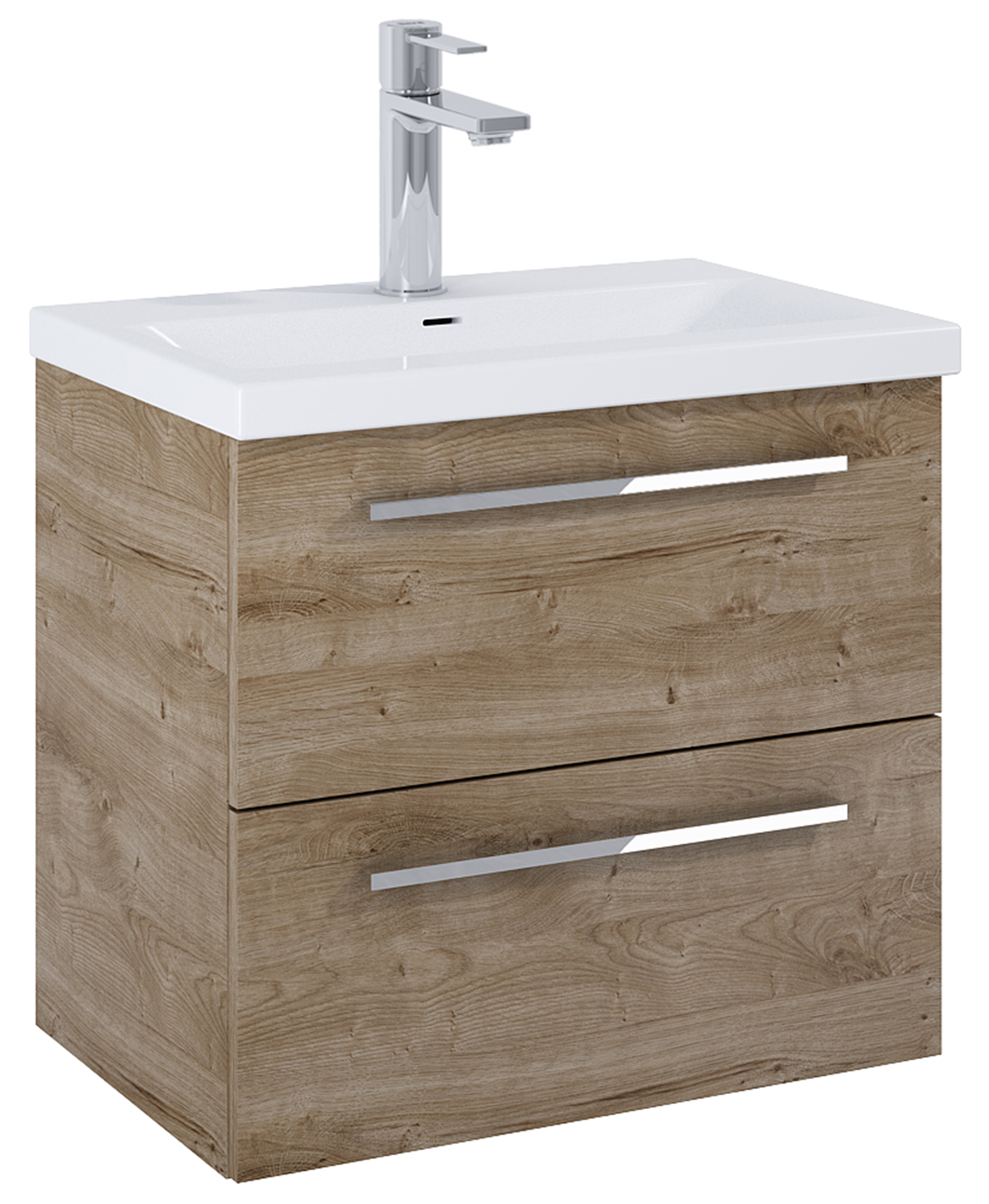Roca Kwadro armoire 60x38.4x53 cm sous-lavabo suspendu chêne A857969808