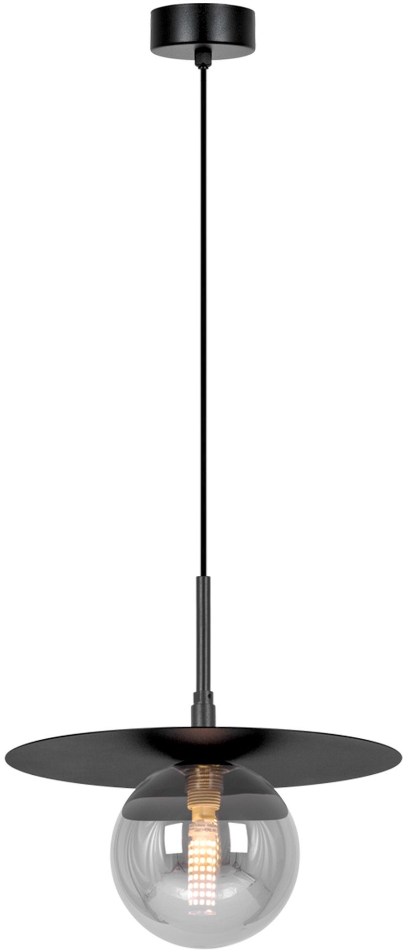 Kaja Fermi lampe suspendue 1x10 W noir-graphite K-5381