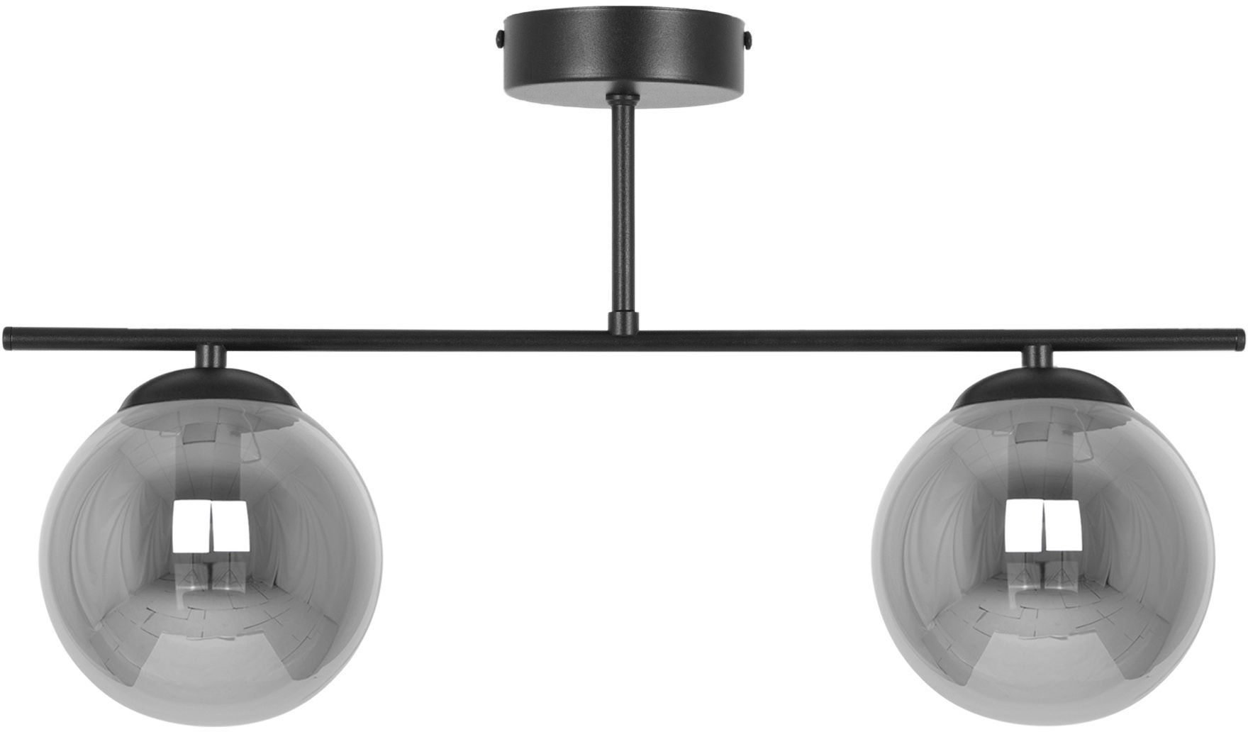 Kaja Gamma plafonnier 2x10 W noir-graphite K-5168