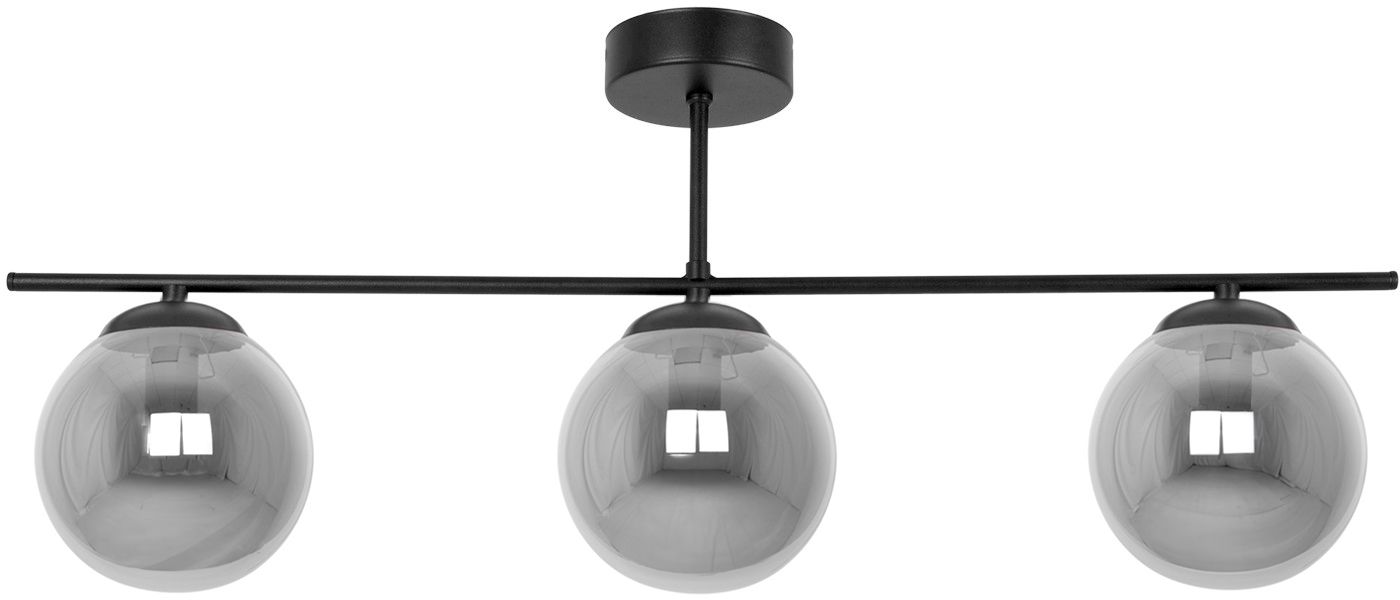 Kaja Gamma plafonnier 3x10 W noir-graphite K-5169