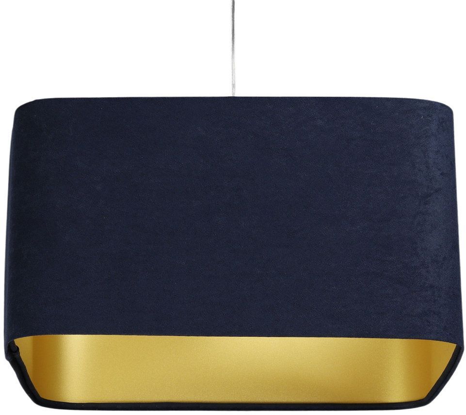 BPS Koncept Kwadro sue lampe suspendue 1x60 W doré-bleu marine KW-108-40W20