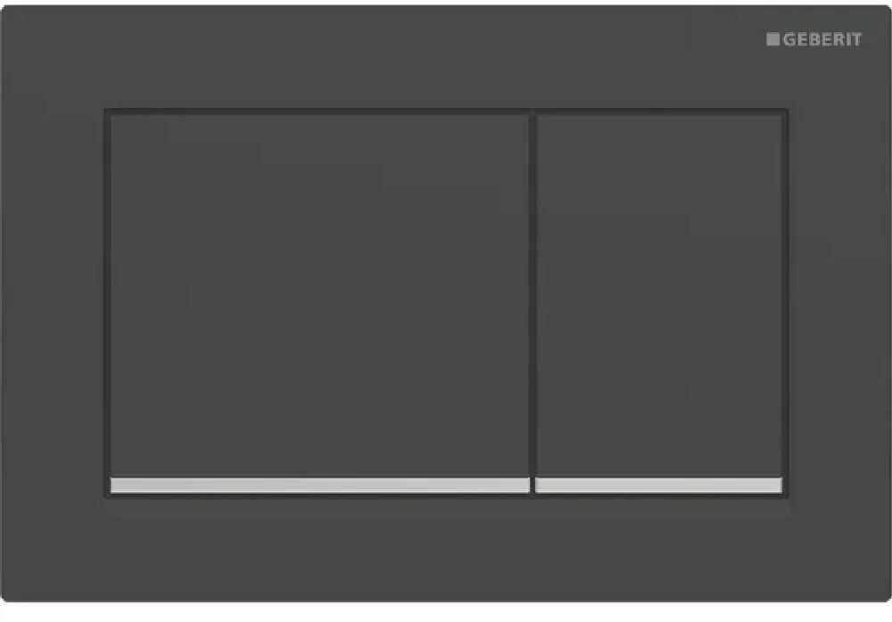 Geberit Omega20 bouton de chasse d'eau pour WC noir 115.080.14.1