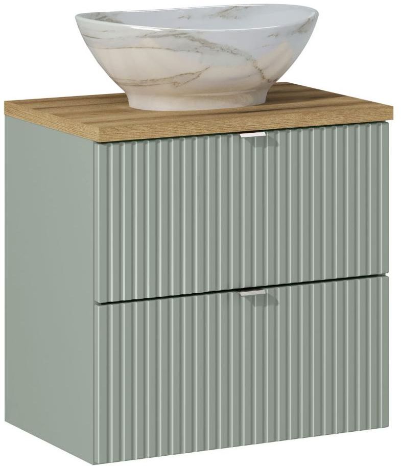 Set armoire Comad Line Reed Green LINE REED GREEN D 82-60-2S, lavabo Comad Pati UN-PATI-MW3, NOVA OAK A 89-60