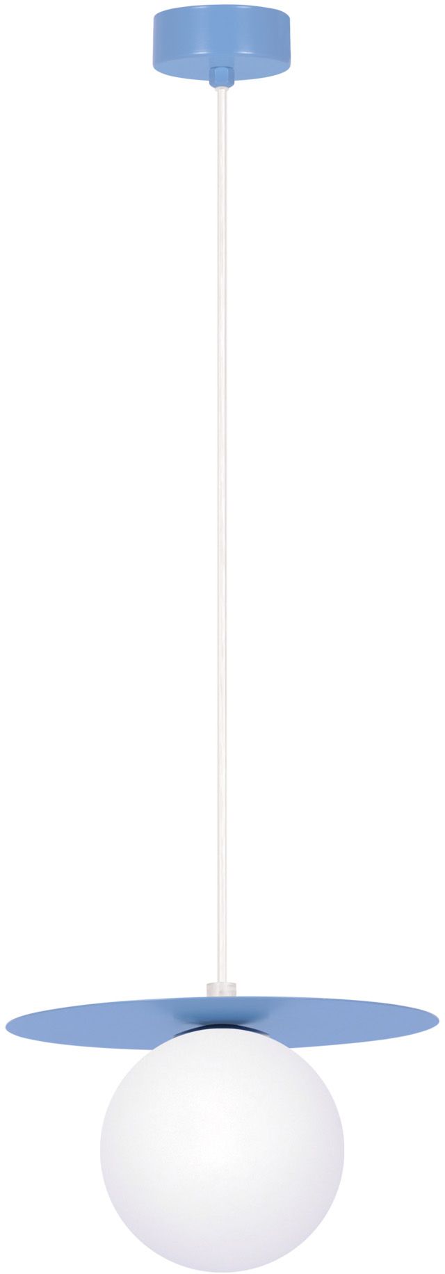 Kaja Robin lampe suspendue 1x10 W blanc-bleu K-5445