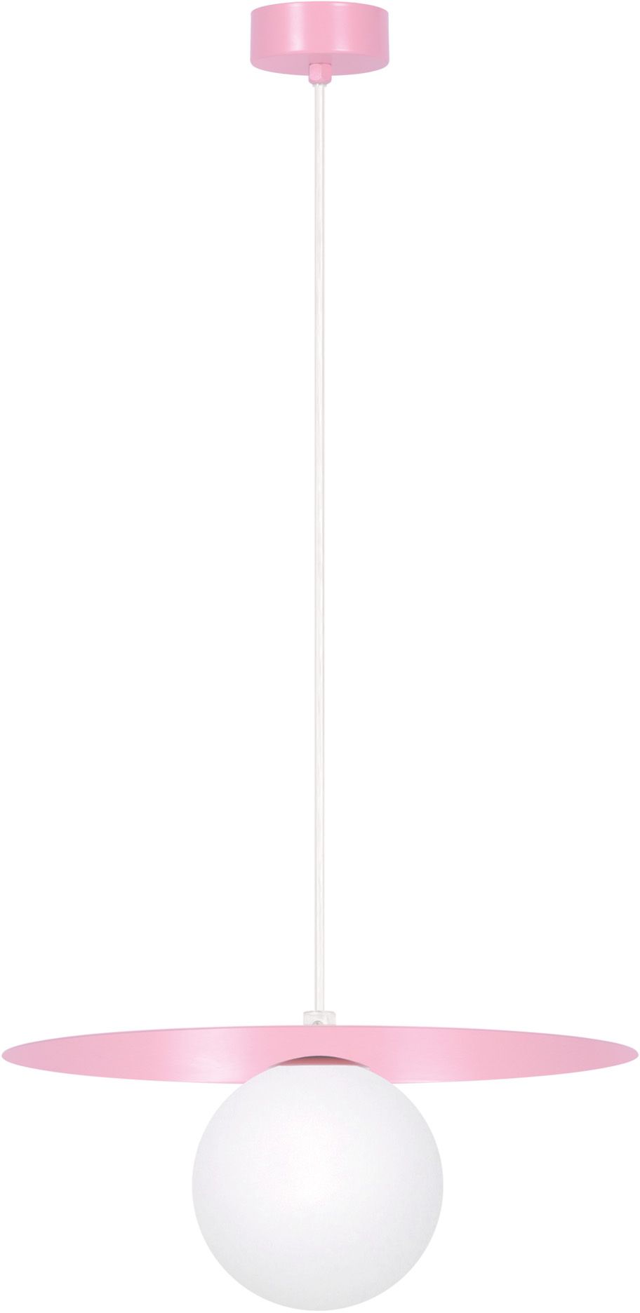 Kaja Robin lampe suspendue 1x10 W blanc-rose K-5441