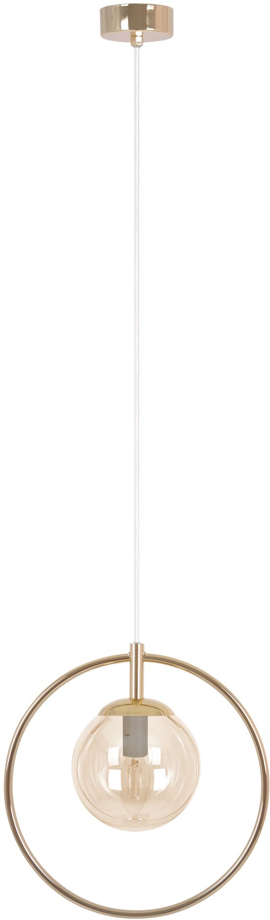 Kaja Sven lampe suspendue 1x10 W doré-ambre K-5395