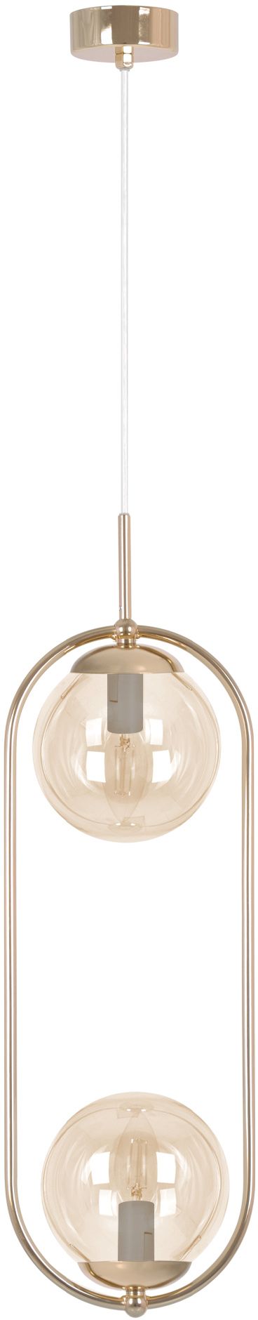 Kaja Sven lampe suspendue 2x10 W doré-ambre K-5397