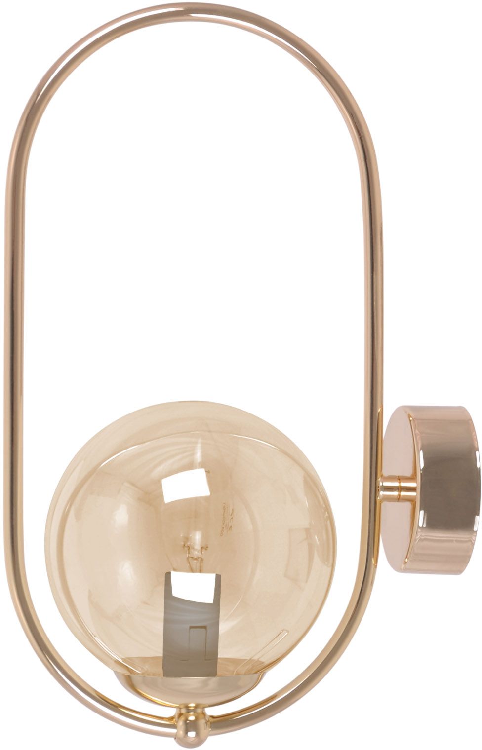 Kaja Sven applique murale 1x10 W doré-ambre K-5398