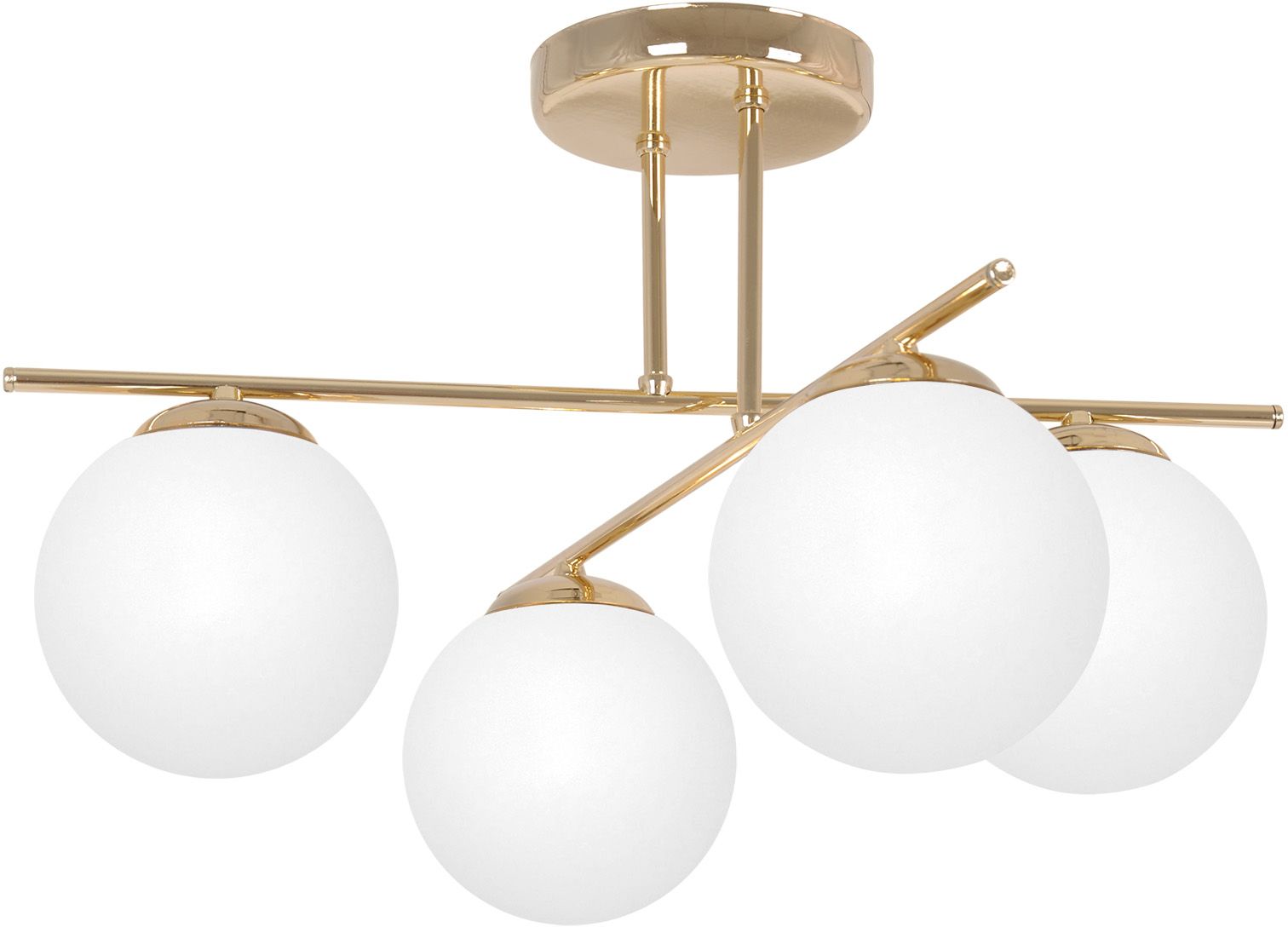 Kaja Rea plafonnier 4x10 W blanc-doré K-5423