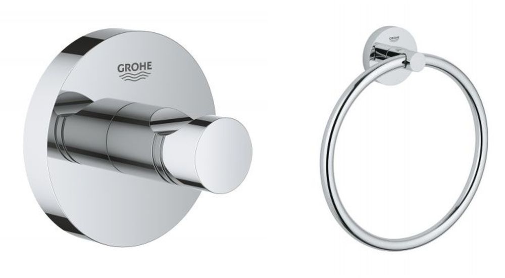 Set porte-serviettes Grohe Essentials 40365001, porte-serviettes Grohe Essentials 40364001