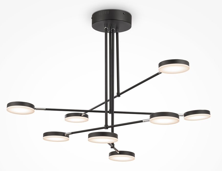 Maytoni Fad lampe suspendue x6 W noir MOD070PL-L48B3K