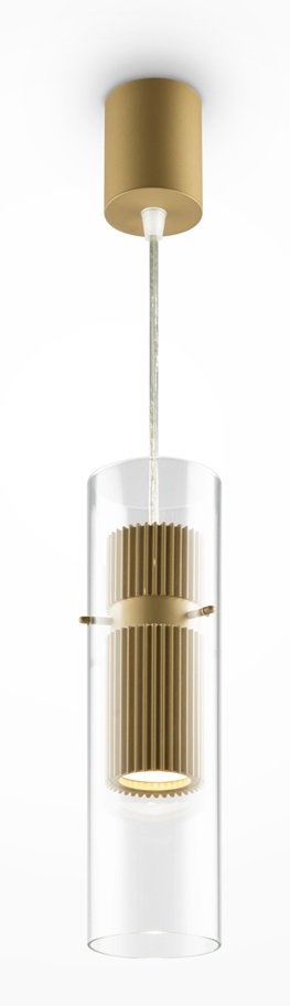 Maytoni Dynamics lampe suspendue 1x50 W doré MOD326PL-01MG