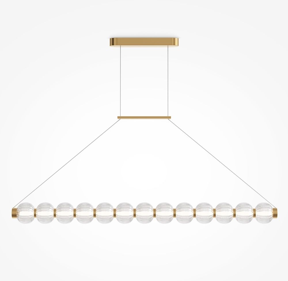 Maytoni Amulet lampe suspendue 1x22 W transparent-doré MOD555PL-L18G3K