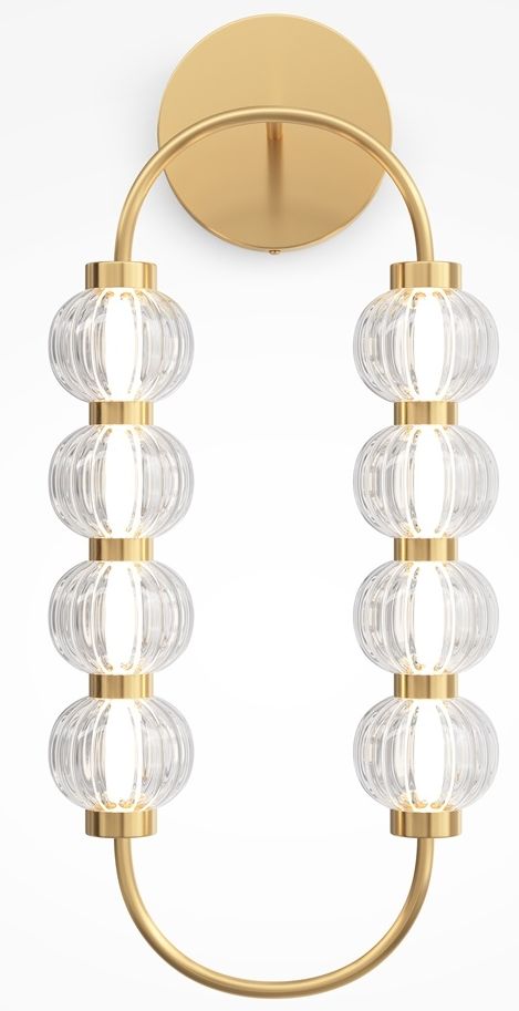 Maytoni Amulet applique murale 1x16 W transparent-doré MOD555WL-L11G3K