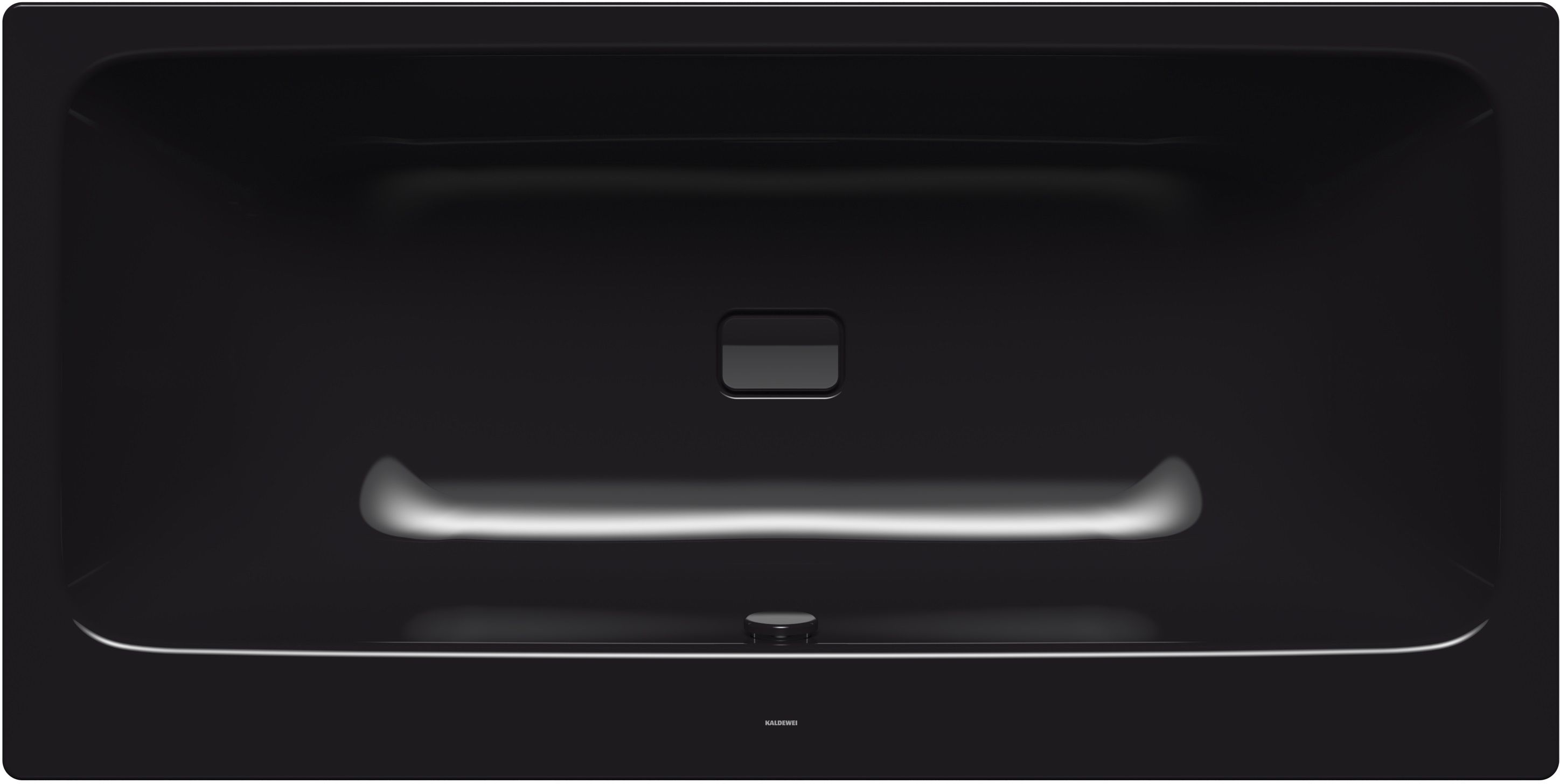 Kaldewei Asymmetric Duo baignoire rectangulaire 170x80 cm noir 274000013701