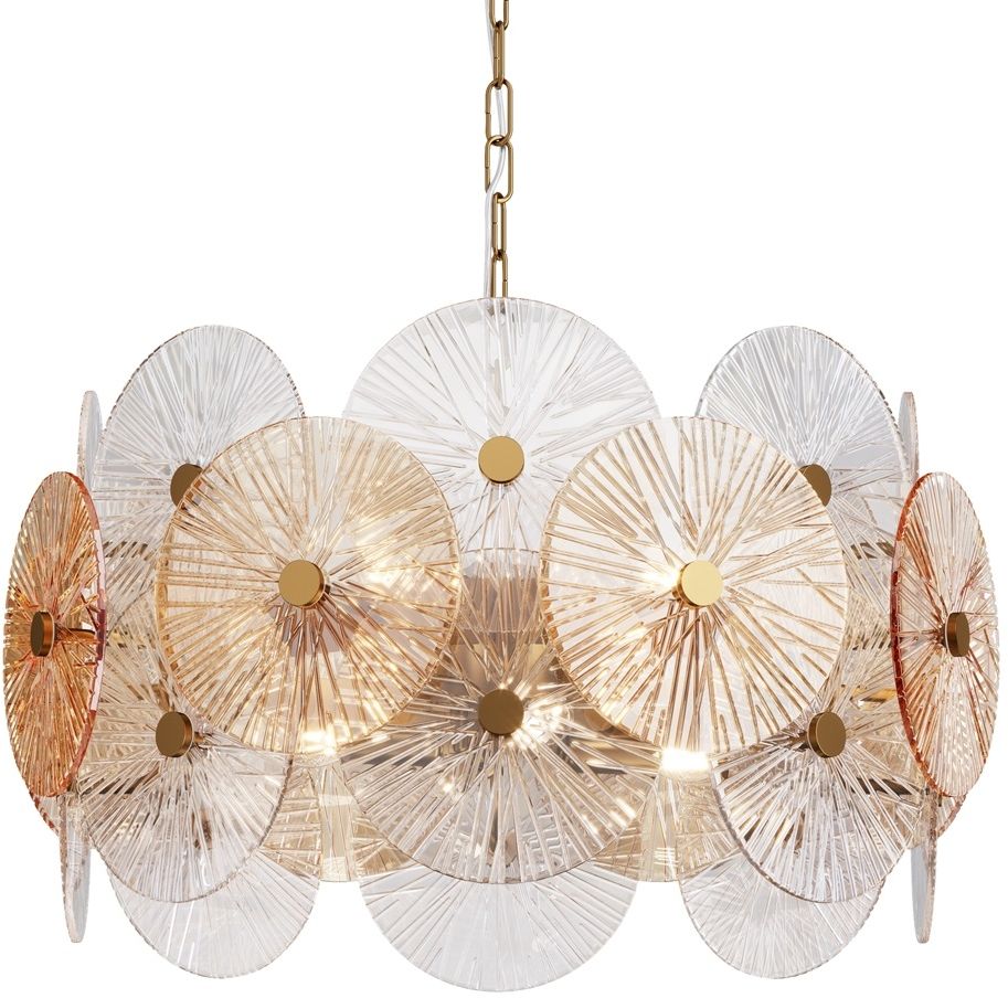 Maytoni Aster lampe suspendue x40 W doré MOD007PL-08G