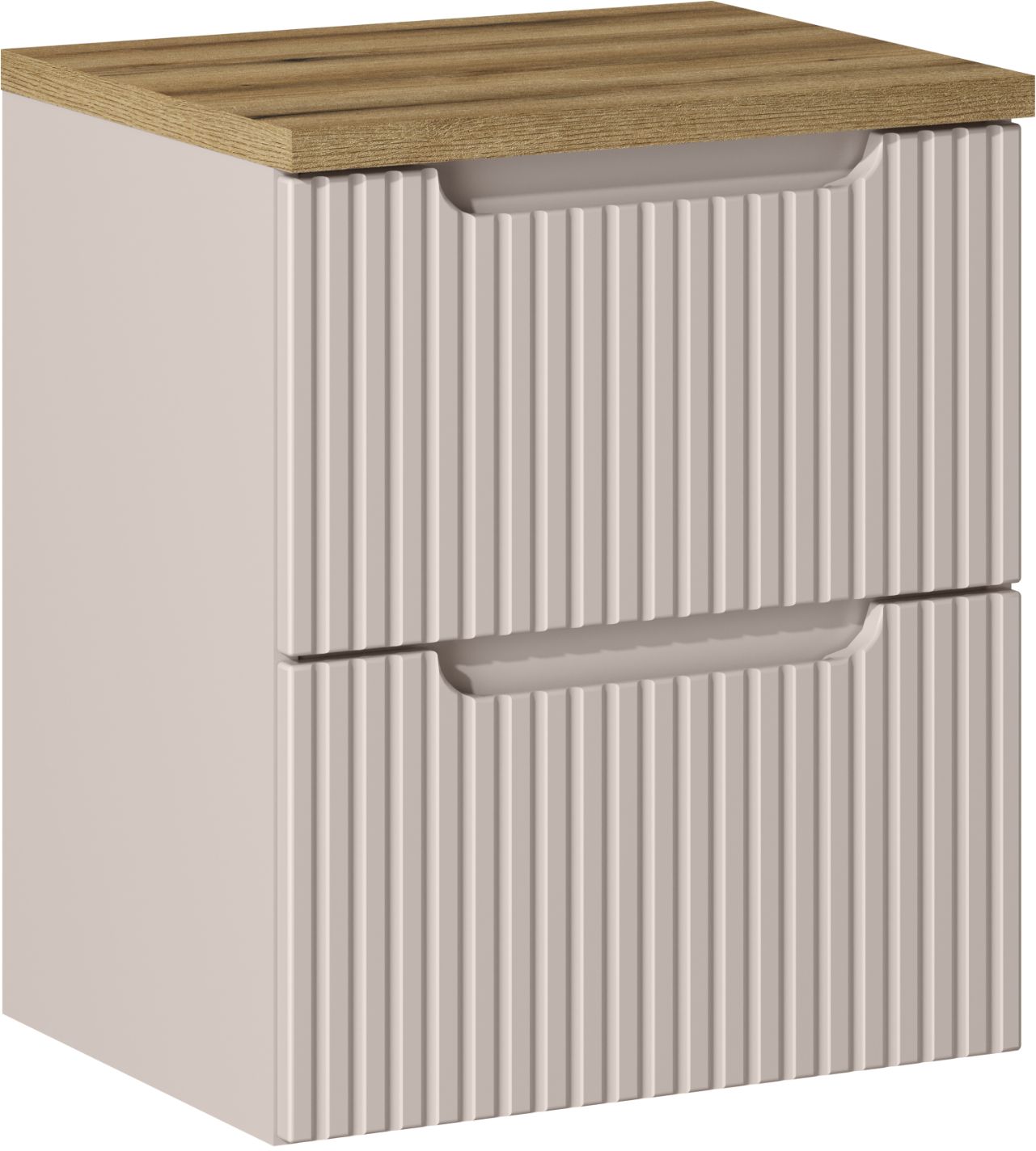 Set armoire Comad Nova Cashmere NOVACASHMERE 82-50-2S, plan de travail Comad Nova Oak NOVA OAK A 89-50