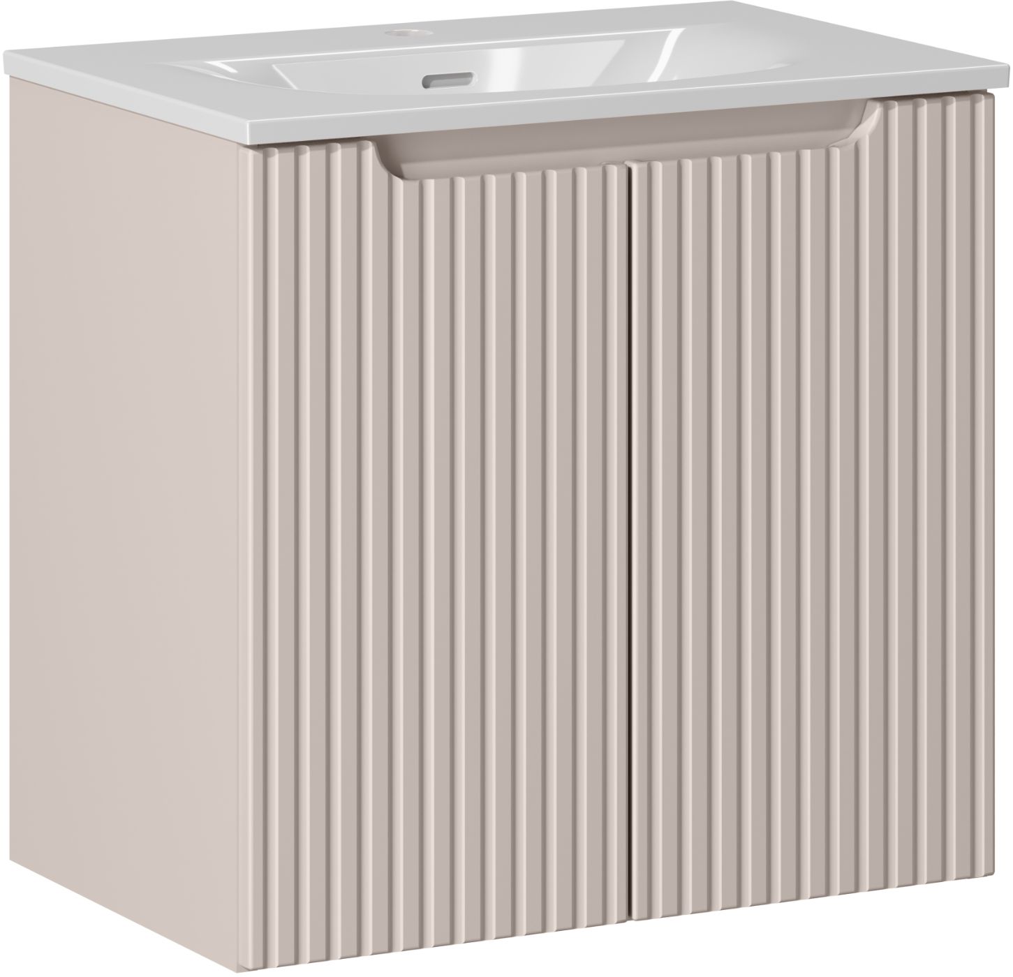 Set armoire Comad Nova Cashmere NOVA CASHMERE 82-60-2D, lavabo Comad Sky 3 SKY 3 60CM DP (E-8099-3-60)