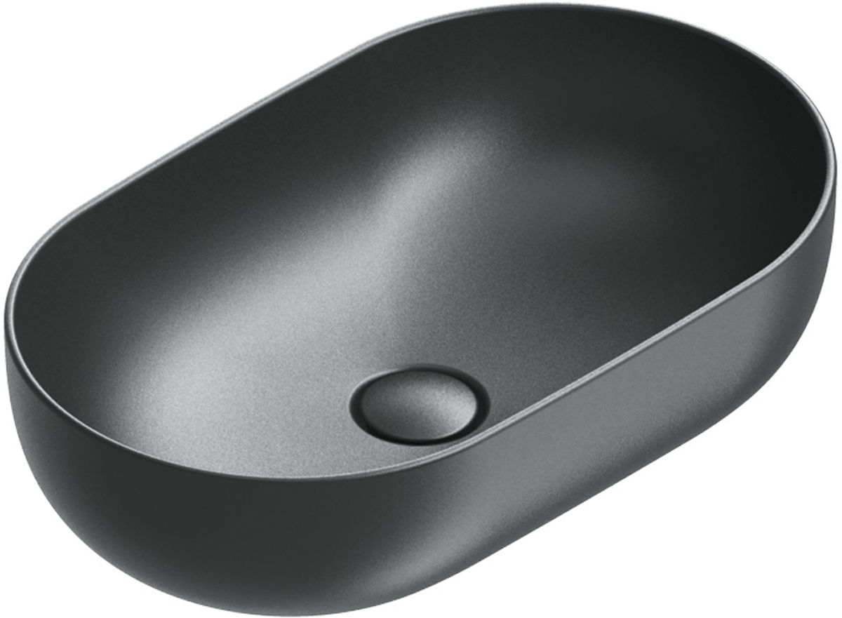 Catalano Sfera lavabo 60x37 cm ovale à poser noir 0522610022