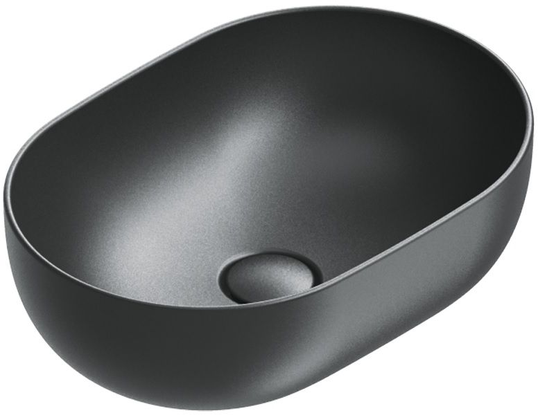Catalano Sfera lavabo 50x35 cm ovale à poser noir 0522500022