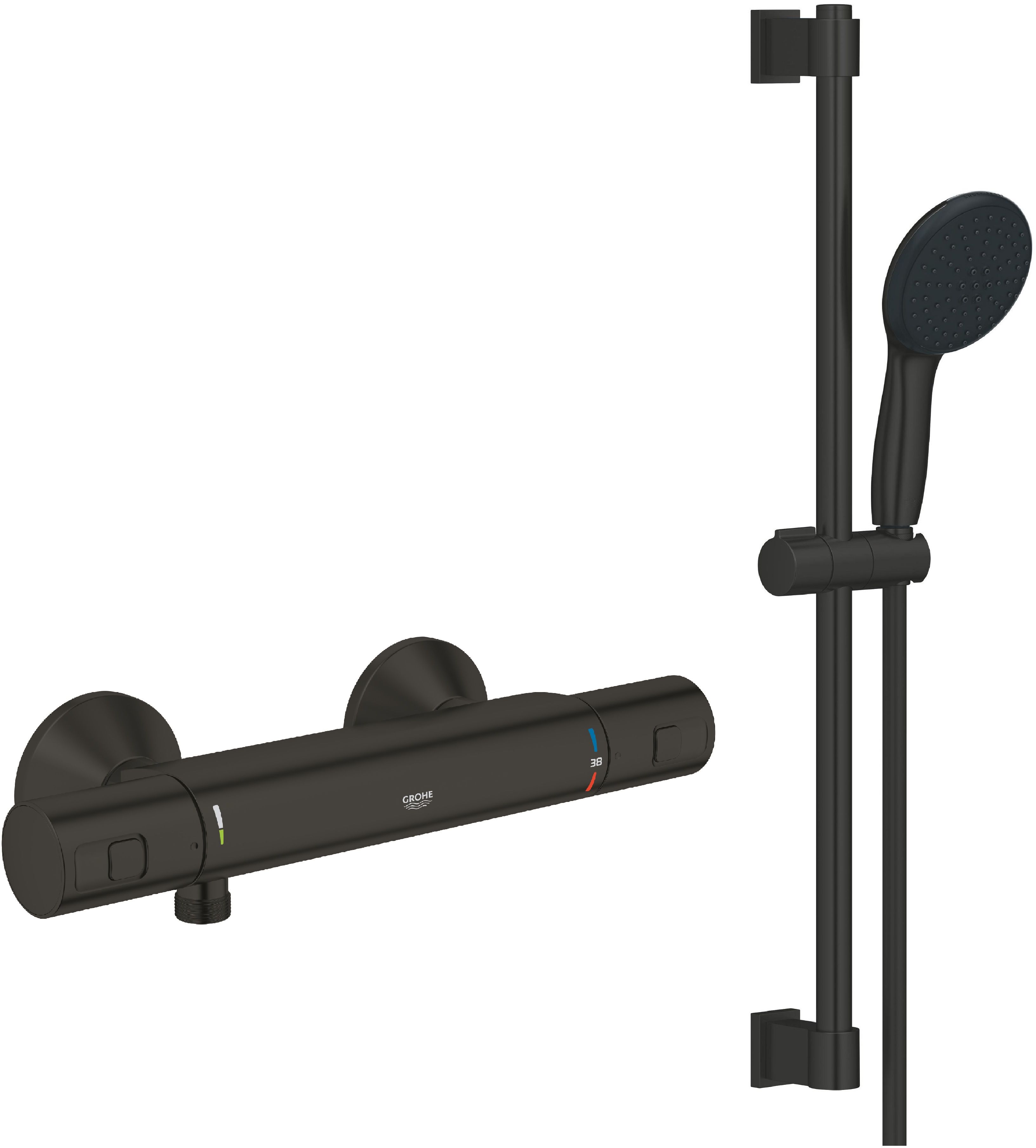 Set mitigeur de douche Grohe Precision 345942430, ensemble de douche Grohe Vitalio Start 279482431