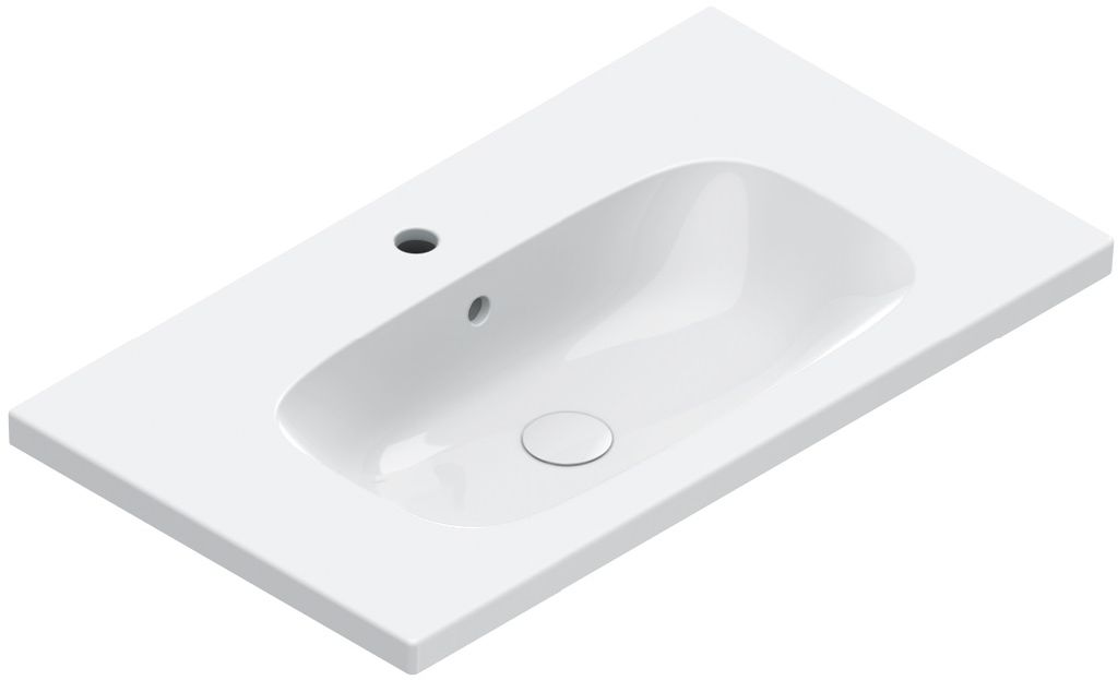 Catalano Alvea lavabo 80x46 cm rectangulaire de meuble blanc brillant 0620810001