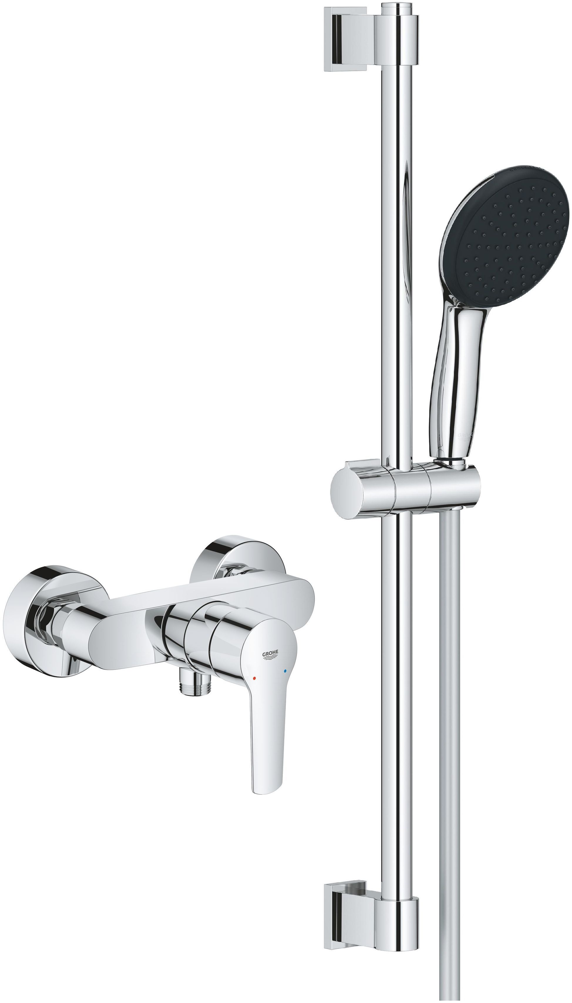 Set mitigeur de douche Grohe Start 24208002, ensemble de douche Grohe Vitalio Start 27942001