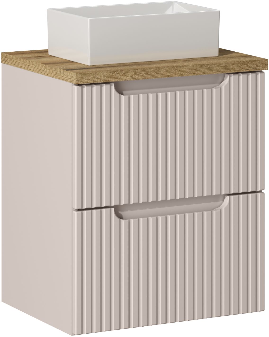 Set armoire Comad Nova Cashmere NOVACASHMERE 82-50-2S, lavabo Comad Gaja UN-GAJA35-SW 78570A(35), NOVA OAK A 89-50