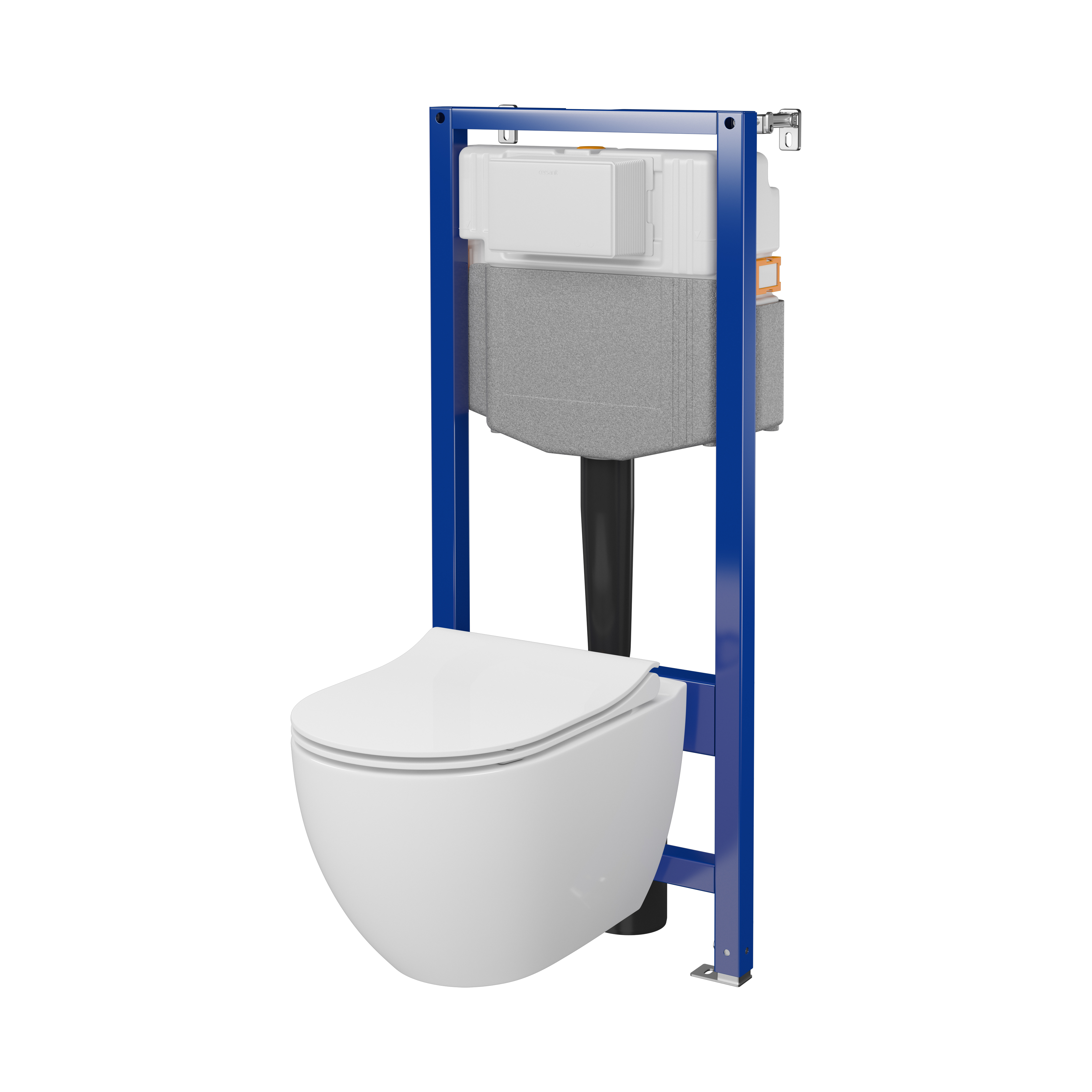Cersanit Zen kit cuvette avec abattant et châssis S701-926