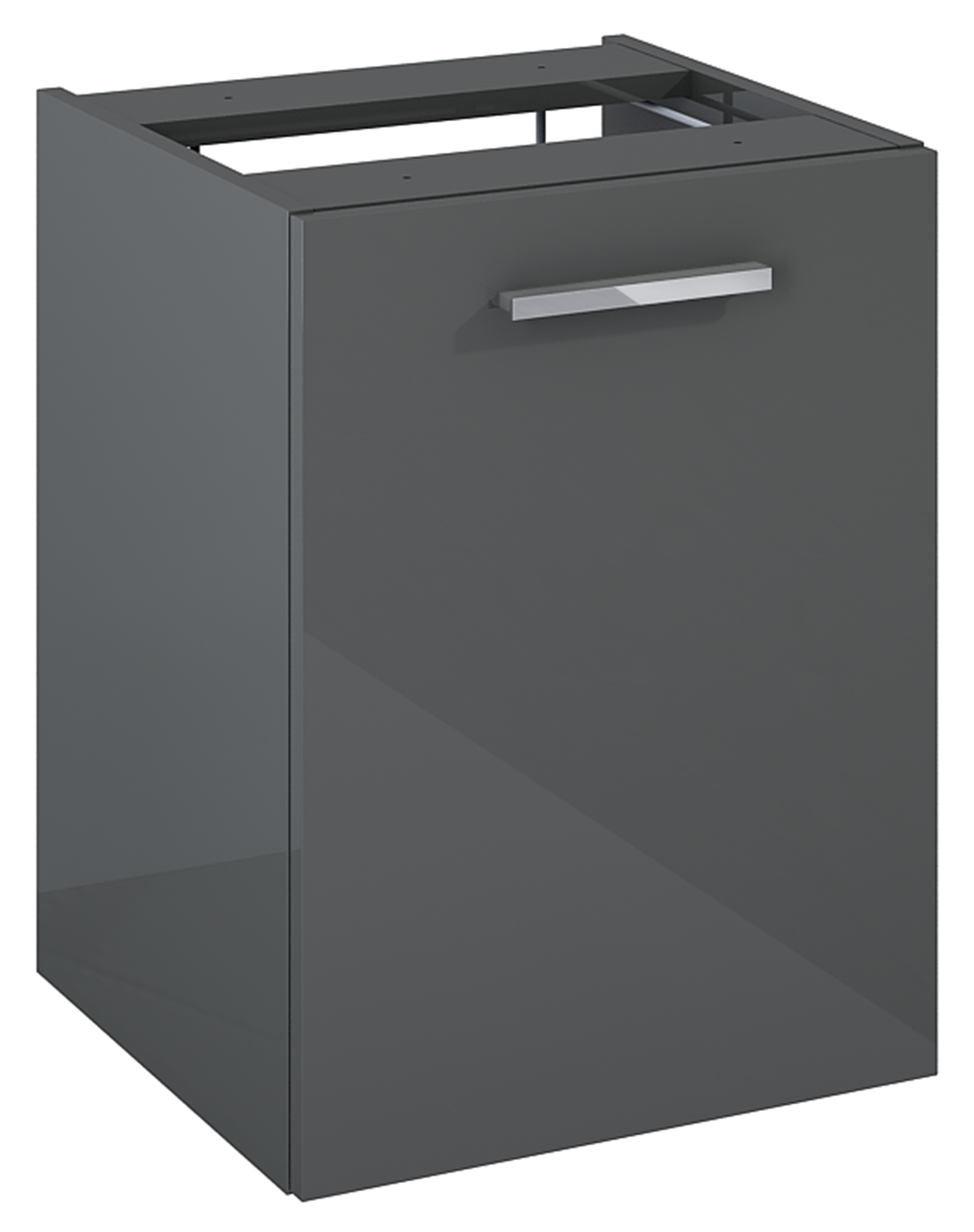 Roca Kwadro armoire 39.8x38.4x53 cm latérale suspendue anthracite A857973153