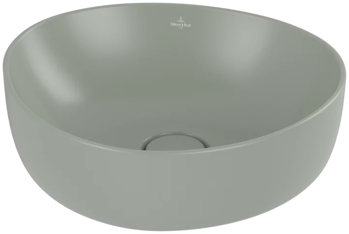Villeroy & Boch Antao lavabo 40x39.5 cm à poser vert mat 4A7240R8