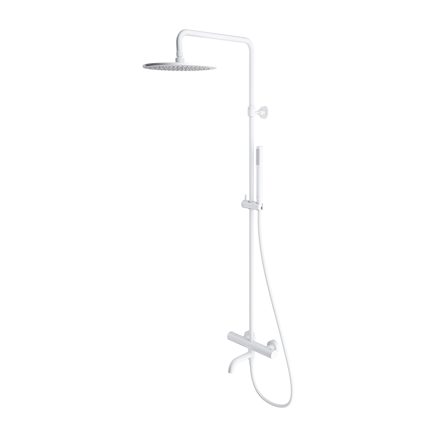 Omnires Y kit baignoire-douche mural avec thermostat oui blanc Y1234WM