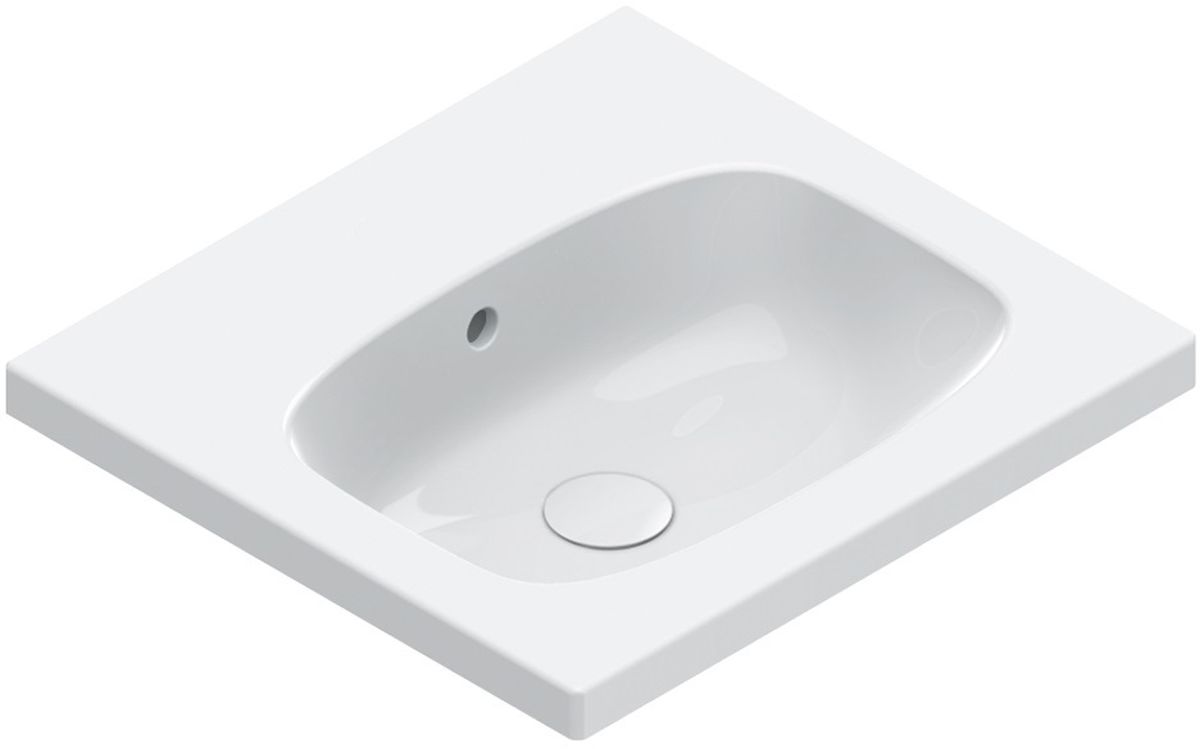 Catalano Alvea lavabo 50x46 cm rectangulaire classique-de meuble blanc brillant 0620500001