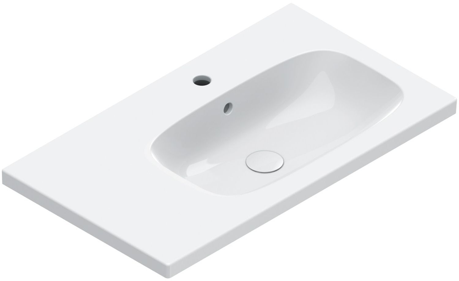 Catalano Alvea lavabo 80x46 cm rectangulaire classique-de meuble blanc brillant 0620831001