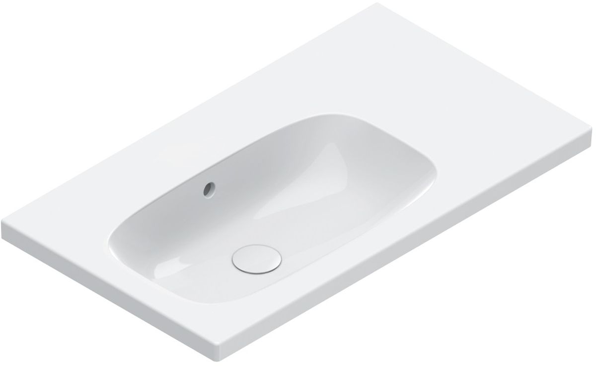 Catalano Alvea lavabo 80x46 cm rectangulaire classique-de meuble blanc brillant 0620840001