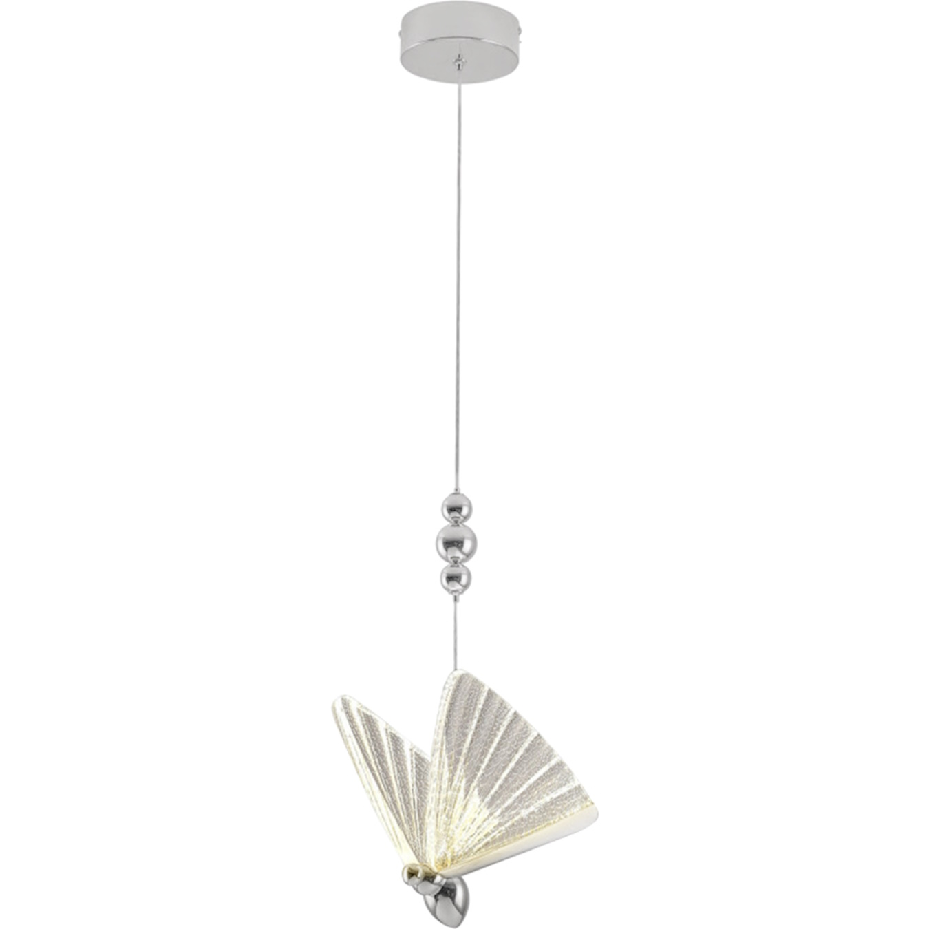 Light Prestige Mariposa lampe suspendue 1x8 W chrome LP17151PCH