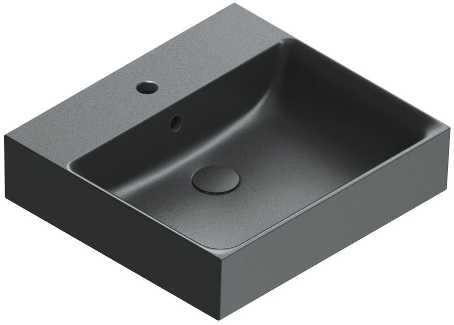 Catalano Premium lavabo 50x47 cm rectangulaire à poser noir 0220500022