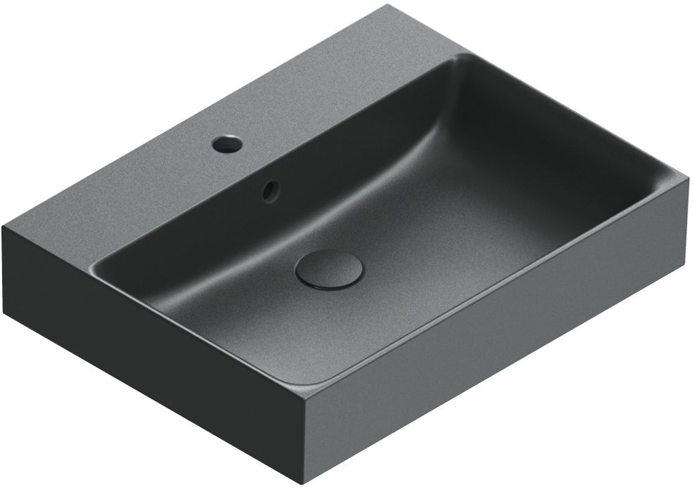 Catalano Premium lavabo 60x47 cm rectangulaire à poser noir 0220600022