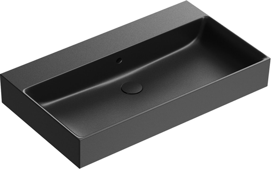 Catalano Premium lavabo 80x47 cm rectangulaire à poser noir 0220800022
