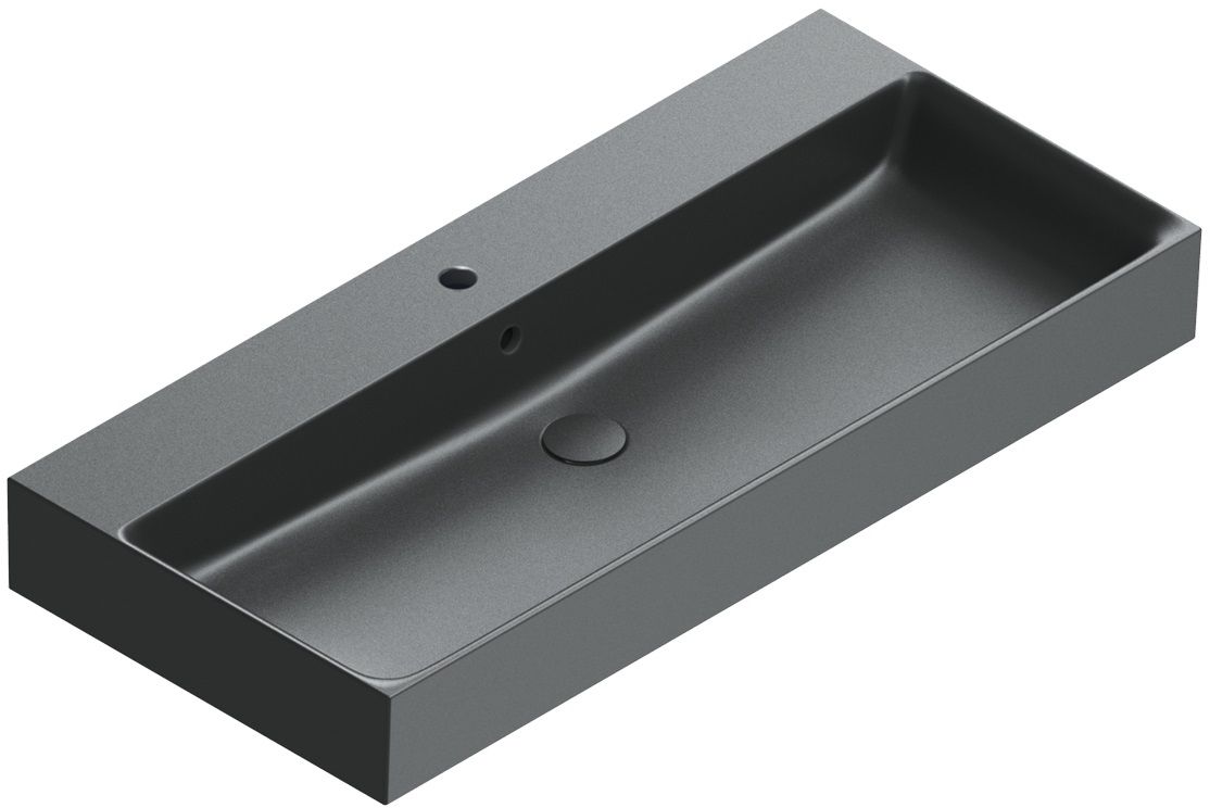 Catalano Premium lavabo 100x47 cm rectangulaire à poser noir 0221000022