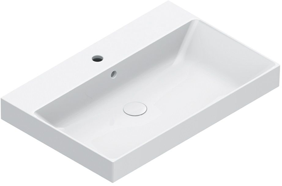 Catalano Zero lavabo 75x50 cm rectangulaire à poser blanc 0120751001