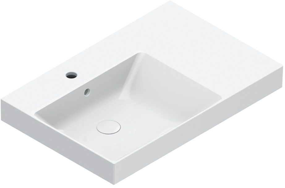 Catalano Zero lavabo 75x50 cm rectangulaire à poser blanc 0120791001