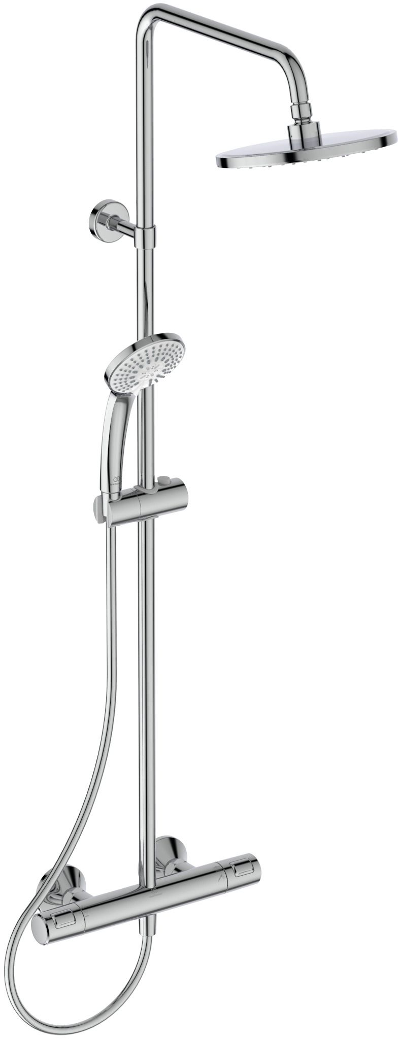 Ideal Standard Ceratherm T25 ensemble de douche mural avec thermostat oui chrome A7208AA