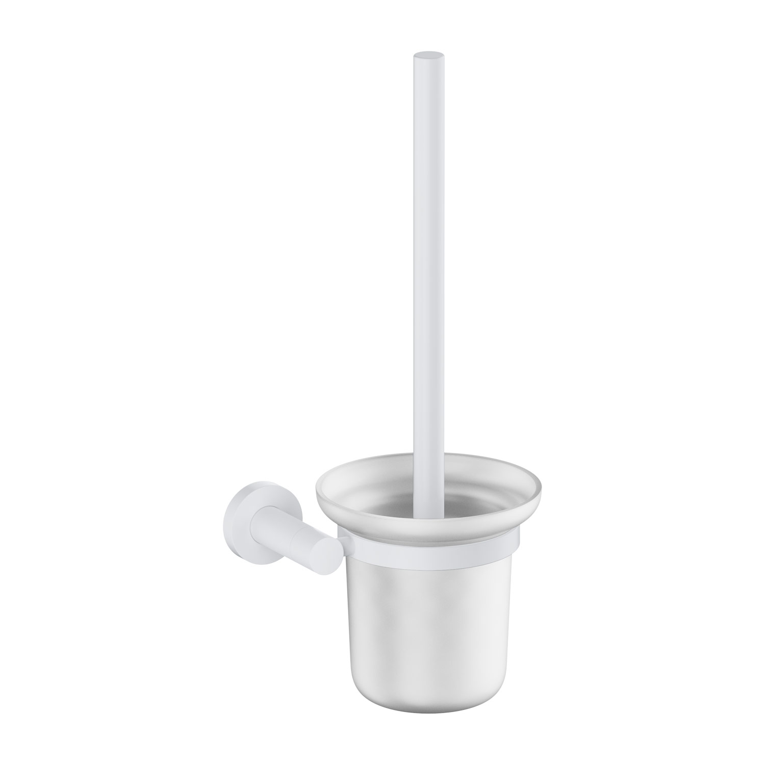Omnires Modern Project brosse wc à visser blanc MP60620WM